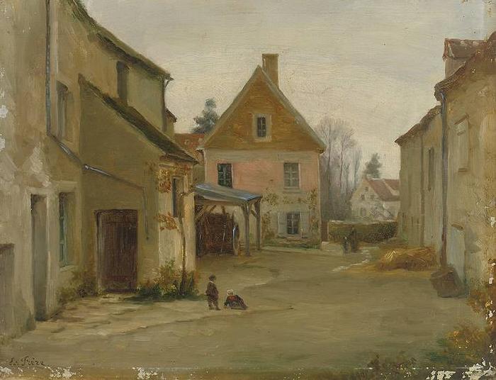 Pierre Edouard Frere Village street France oil painting art